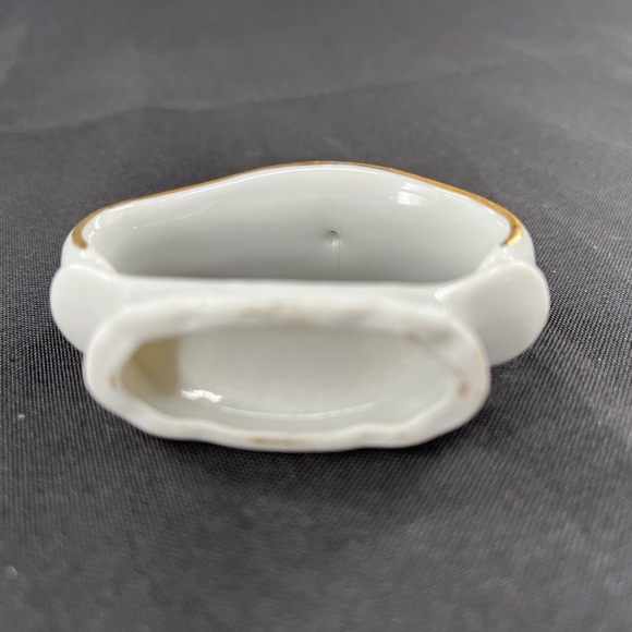 Bernadotte Porcelain Wildlife Acorn Gold Guild Napkin Ring Set of 4 - Picture 4 of 7